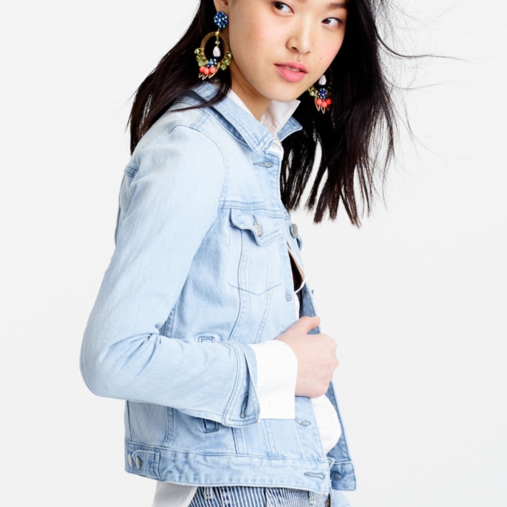 J. Crew Indigo Denim Jacket Light Wash